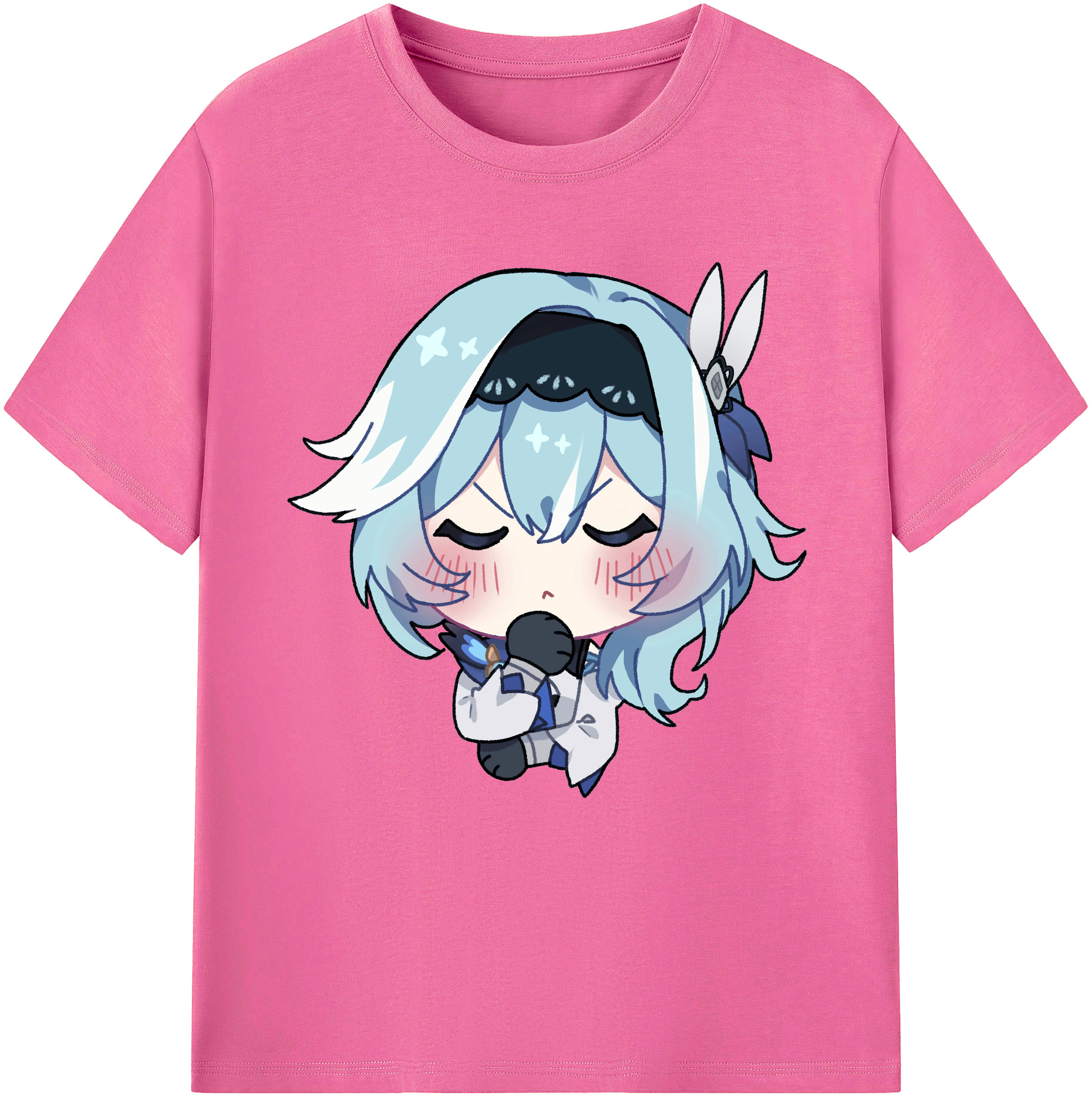 げんし神 优菈 ゆうら genshin Yūra レディースカジュアルプリントTシャツ（綿100％）